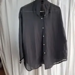 2PINK シアーシャツ 長袖 ブラックのサムネイル