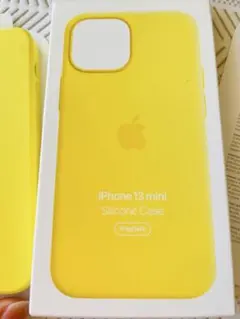 Apple純正 iPhone13 mini シリコンケース/イエロー未使用