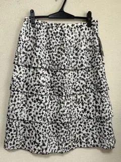 レリアン大きいサイズ13+ティアードフレアスカート未使用タグ付⭐︎7103