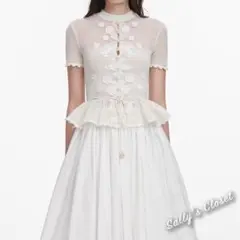 ❤️26新作 新品♡ SelfPortrait 白ニットトップス♡　J56のサムネイル