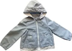 ファミリア　水色 フード付きパーカー　120　使用数回　遠足