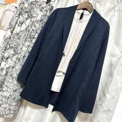 【美品】MISSEL *上品ストレッチジャケット L