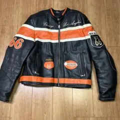 90Sレア⭐️バルセロナ製ビンテージ肉厚レザーライダースジャケット