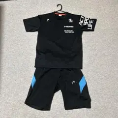 HEAD ヘッド　半袖セットアップ上下　スキー　テニス　黒ブラック　Mサイズ