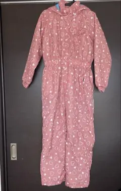 子ども用ハート柄スキーウェア　130