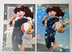 土井半助　特典　ポスカ1枚＋ホロポスカ1枚　 忍たま乱太郎　全力水遊び大作戦