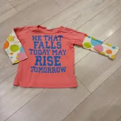 長袖Tシャツ カラフルドット柄　90
