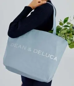 【未使用】DEAN & DELUCA トートバッグ　ブルーLサイズ