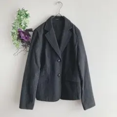 【COMME CA ISM】美品　オフィス的ジャケット　シングルアンゴラ混入り