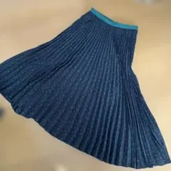UNIQLO プリーツスカート M ダークブルー