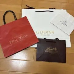 GODIVA・Lindt・Mon Loire 紙袋セット