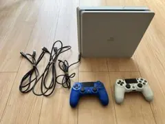 PlayStation4slim本体、ケーブル3本、コントローラー２個