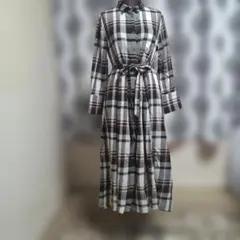 Mila Owen チェック柄シャツワンピース S