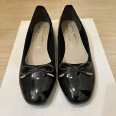 Oriental Traffic ブラックフラットシューズ