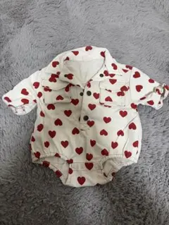 MY LITTLE WONDER ハート柄ロンパース 70