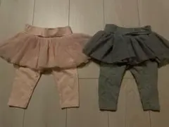 GAP ベビーレギンスセット 3-6ヶ月 グレー ピンクのサムネイル