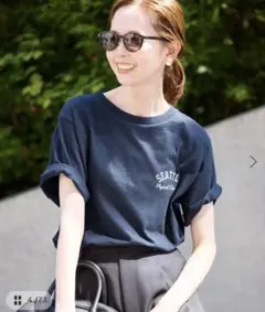 Champion SLOBE ロゴTシャツ ネイビー フリーサイズのサムネイル