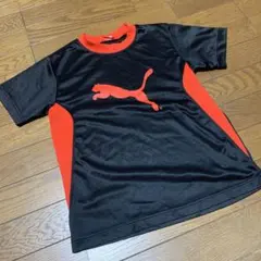 Puma キッズ Tシャツ 黒/赤