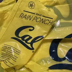 Cal レインポンチョ イエロー 大人用　カリフォルニア大学