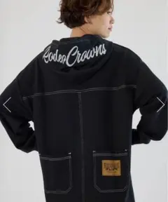 RCSカラーステッチパーカーワンピース⭐︎黒