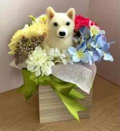 専用☆ミニチュアダックス 羊毛フェルト アレンジメント ギフト - メルカリ