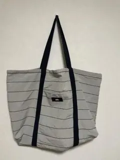 ZARA トートバッグ ボーダー柄のサムネイル