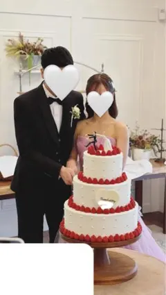 Happy Wedding ケーキトッパー