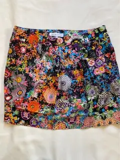 SEE BY CHLOÉ 花柄ミニスカート シルク 美品 ブランド