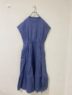 SHIPS テレデランカットオフカラーワンピース インナー付き