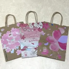 スターバックス 桜の紙袋 3枚セット 期間限定