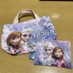 アナと雪の女王 ポーチ付き トートバッグ