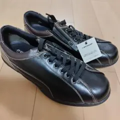 DUNLOP ブラックスニーカー ジッパー付き