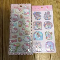 ハローキティ・マイメロディ ウォーターステッカーセット