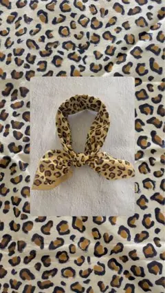 キッズスカーフ　レオパード