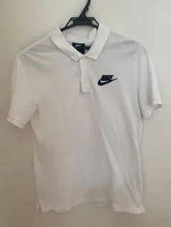 NIKE ナイキ ポロシャツ メンズSサイズ ホワイト 半袖 ワンポイントロゴ