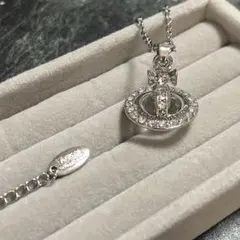 ゐ*様 ヴィヴィアンウエストウッド オーブ クリア ストーン ネックレス ペンダ