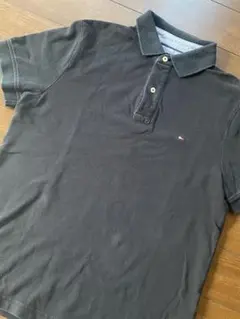 Tommy Hilfiger ブラック ポロシャツ