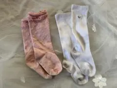 キッズ靴下セット ピンクとホワイト