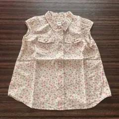 ★Bonpoint★ボンポワン★リバティプリント★ フレンチスリーブブラウス4a