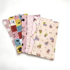 4重ガーゼミニハーフハンカチ6枚セット ( Ｐ)