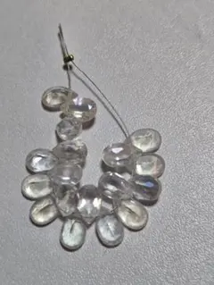 コーティングトパーズ ペアシェイプ 天然石