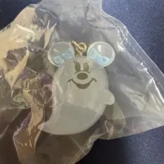 東京ディズニーランド　おばけちゃん　チャーム　水色　ミニー　ハロウィン　dハロ