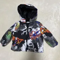 SHEIN グラフィティ柄 中綿ジャケット 12-18M