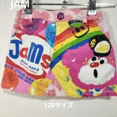 JAM ジャム カラフル パッチワーク風 スカート120サイズ デニム生地