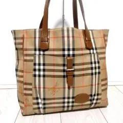 《美品》Burberrys(バーバリー)トートバッグ チェック柄