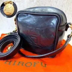 美品✨ HIROFU 90s スクエア ミ二 ショルダーバッグ Hロゴ 2wayのサムネイル
