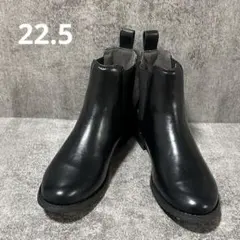 【グローバルワーク】新品未使用✨ブラック サイドゴアブーツ　黒　S 合成皮革のサムネイル