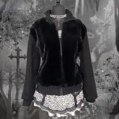 00s 平成ギャル NANA ジャケット ファー お兄 y2k ダークコア