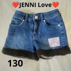 ♡130 Jenni Love ファー付き デニム ショーパン 中古 ジェニイ