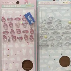 マイメロディ・シナモロール シール　おすそ分け　正規品　ボンボンドロップシール